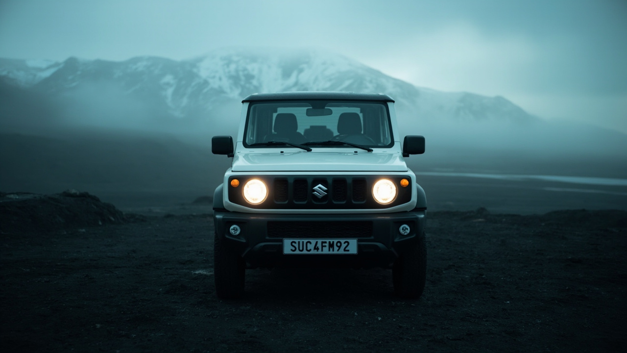 Suzuki Jimny Sierra на вулканическом плато Камчатки