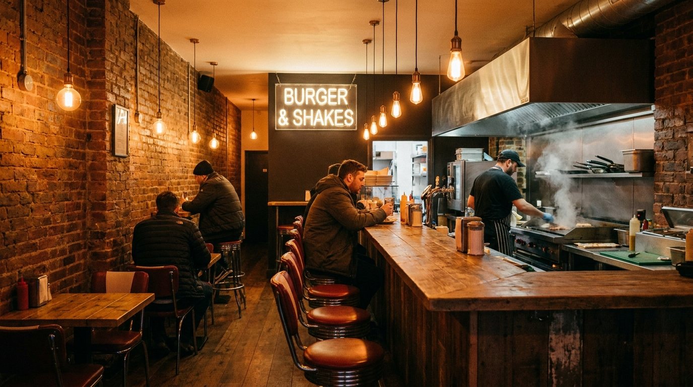 Interior de TostiBurguer